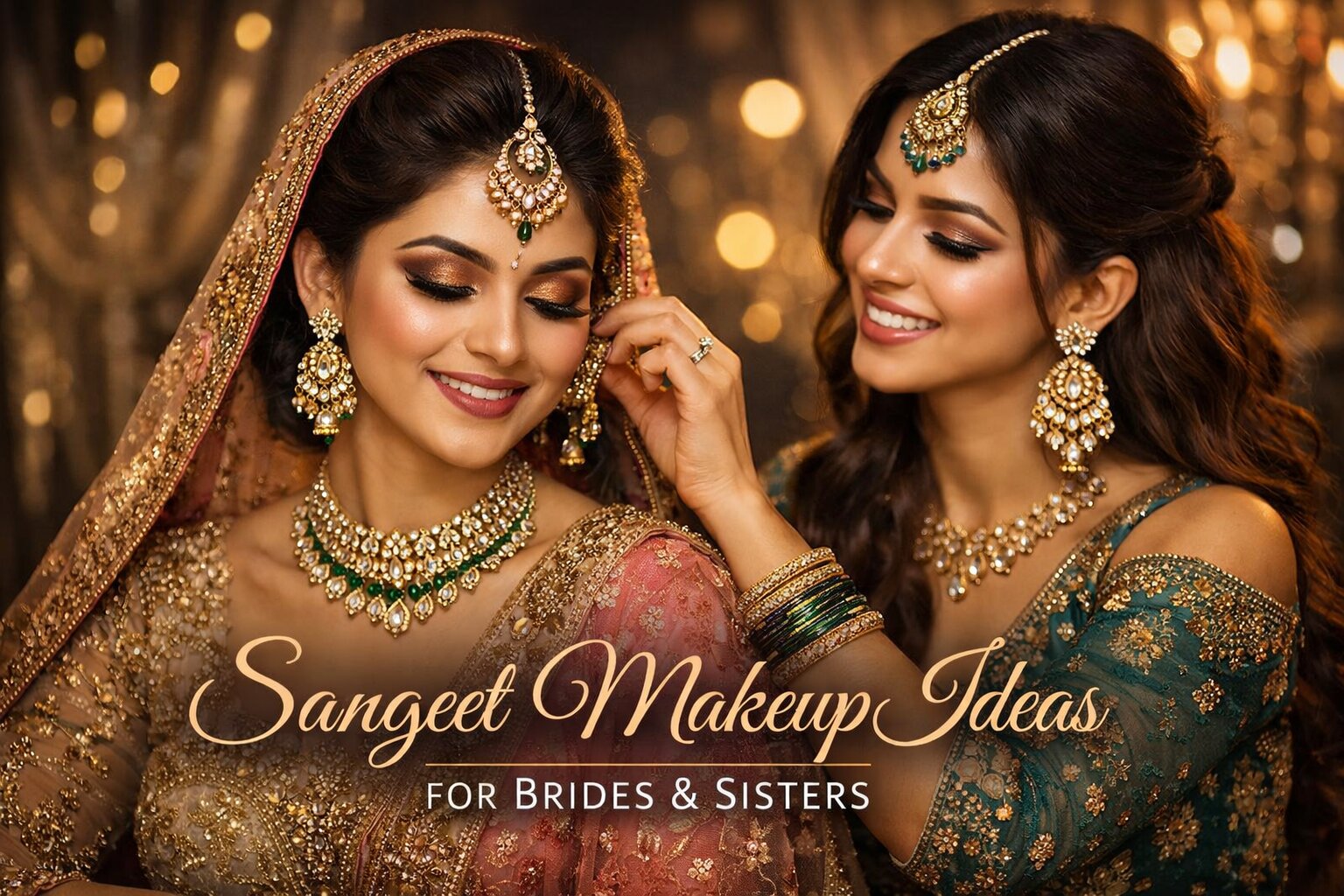 Sangeet Makeup Ideas for Brides and Sisters