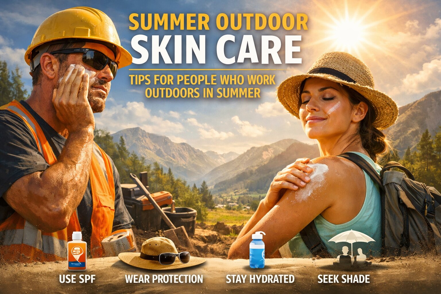 Skin Care Tips for People Who Work Outdoors in Summer