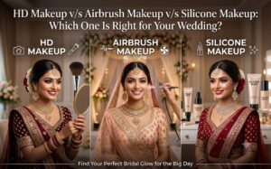 HD Makeup v/s Airbrush Makeup v/s Silicone Makeup: Which One Is Right for Your Wedding?